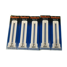 5 X RADIUM 7W DULUX S/E 2G7 7
