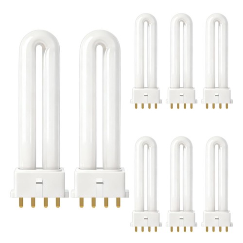 8pcs fls e9w 6400k - fls/e9w, base