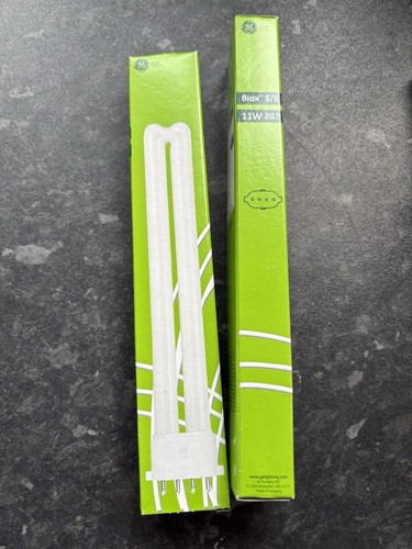 Biax 11w 2g7 bulbs - ge, s/e